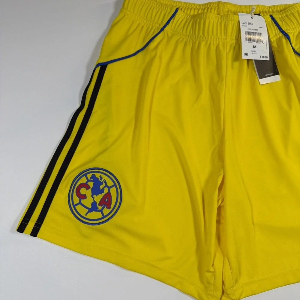 Adidas Club America 25/26 Home Yellow Shorts JN8611 Men's Size M NWT $60